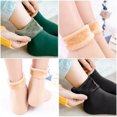 Unisex Winter Warm Thicken Thermal Socks Wool Cashmere Snow Seamless Sock Velvet Soft Boots Floor Sleeping Socks