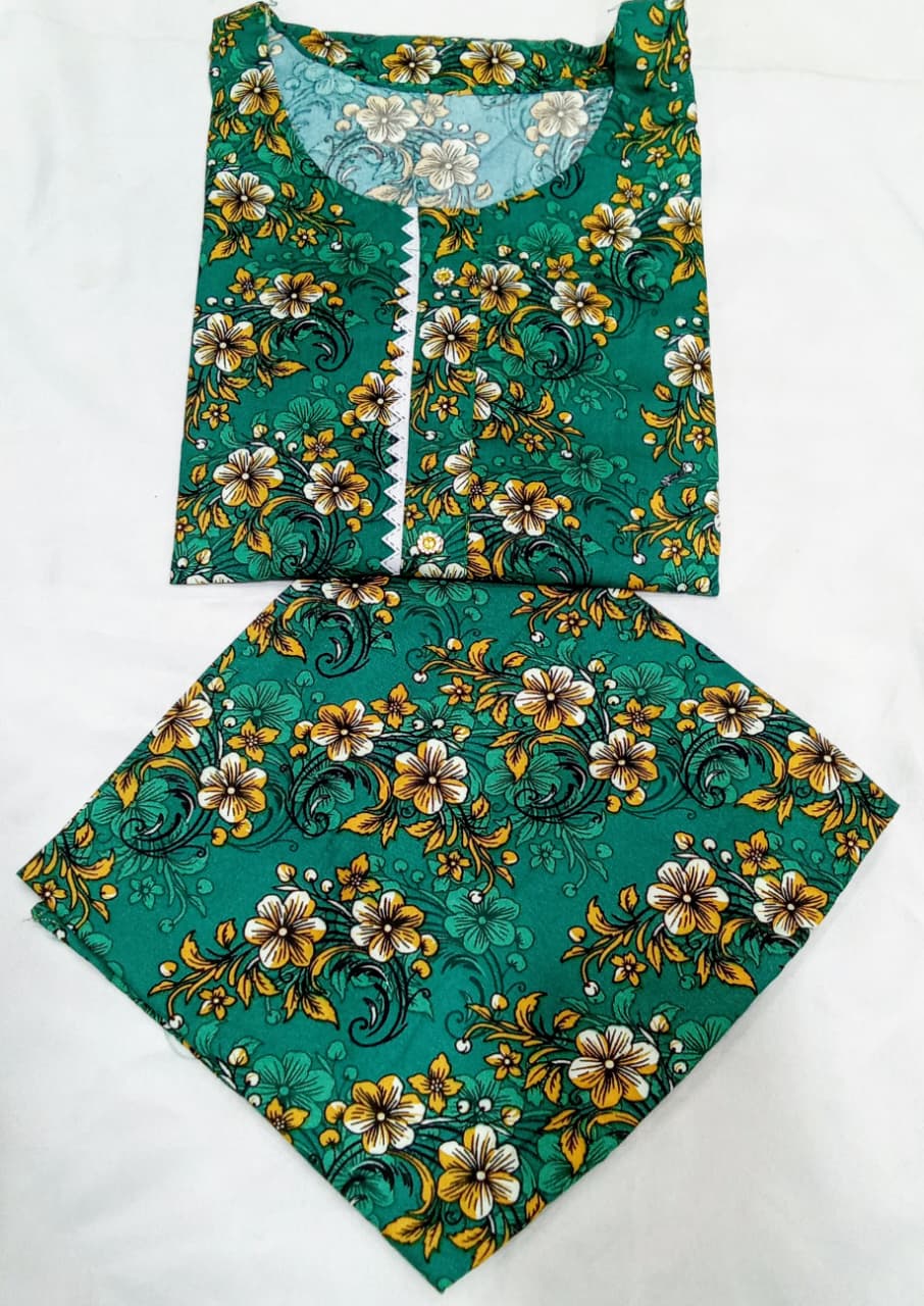 Cotton 2 piece suit new latest design fabric soft Lawn cotton random colour