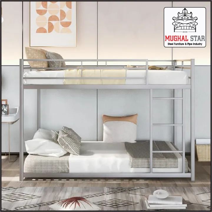 Twin Bunk Bed, Bunk Bed, 2 Story Bunk Bed, Mughal Star Steel Furniture(Customized)
