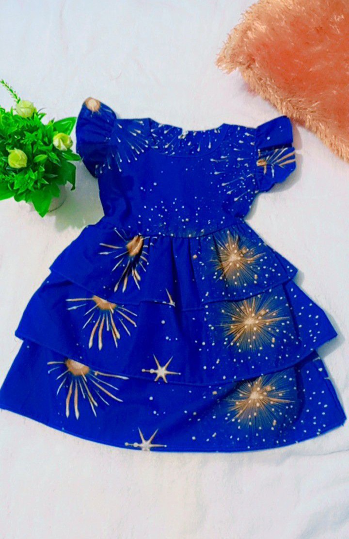 baby girl sun light print dress