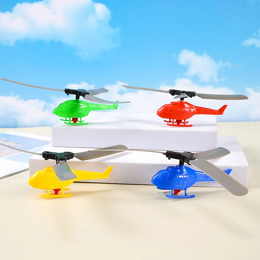 Express Deals Hub:Pull Line Helicopter Toy for Kids Fly Drawstring Small Plane Outdoor Draw Rope Take Off Interactive Educational Toys Gift