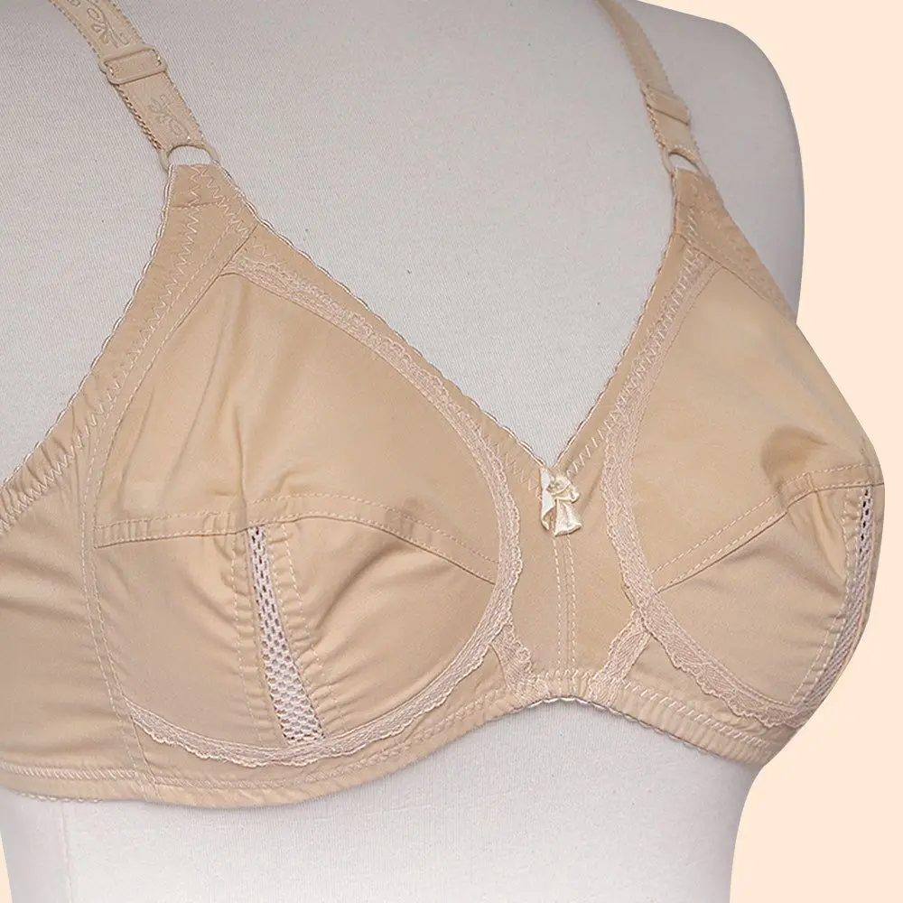Classic Soft Cotton Bra Non Padded Non Wired For Women