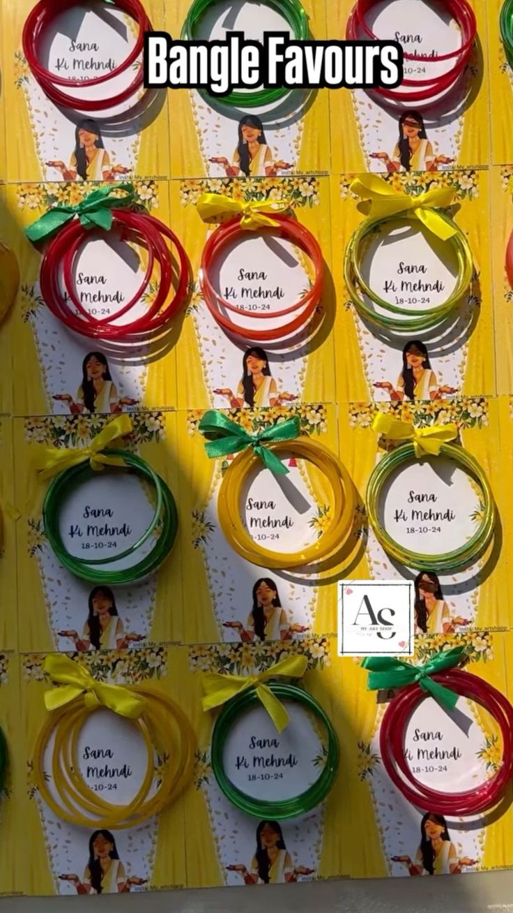 Customize Bangle's card for Weeding Mehndi Barat  Etc