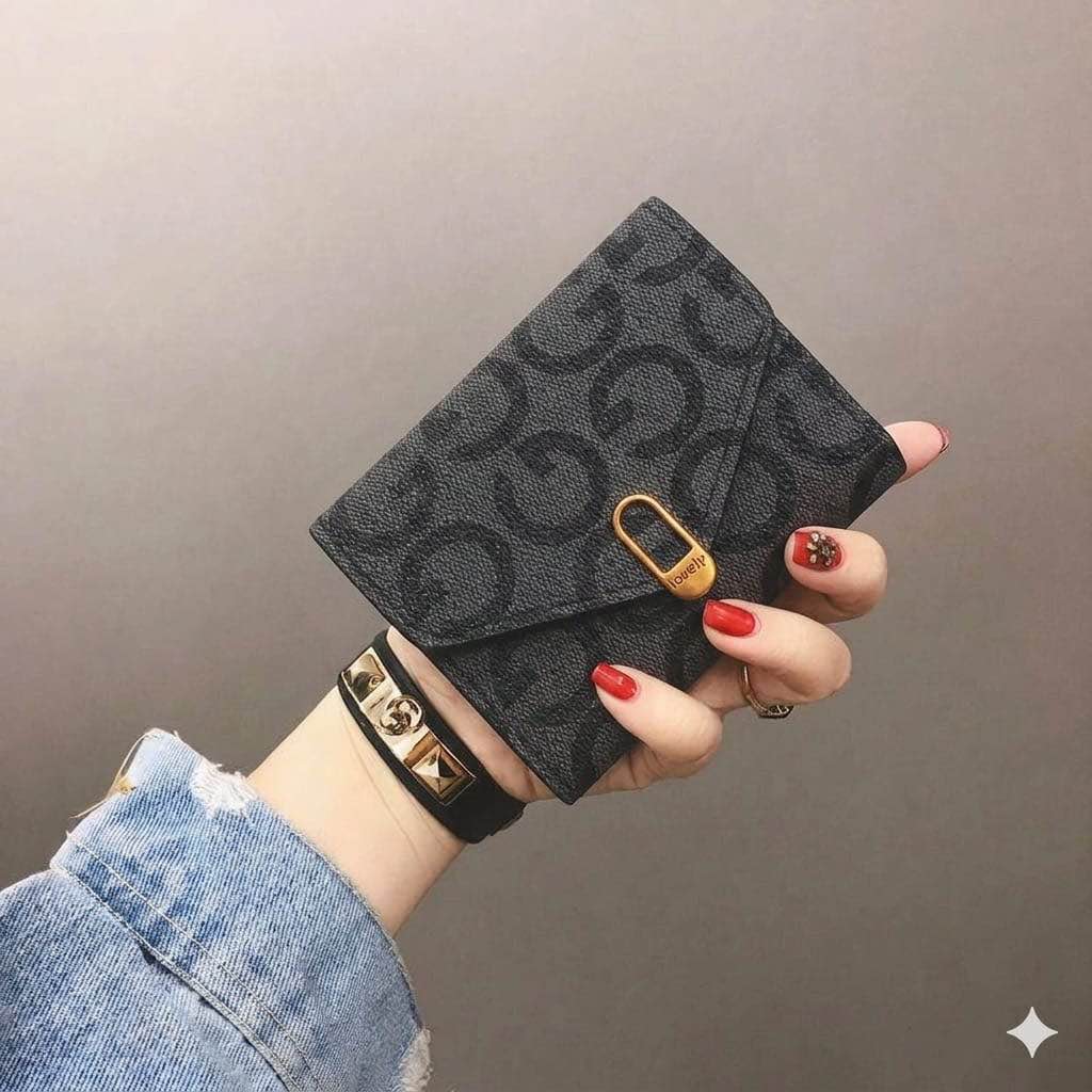 Crocodile Pattern PU Leather Tri-Fold Wallet