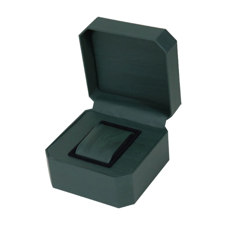 Vintage PU Watch Case Leather Watch Storage Box Stylish Watch Container ...