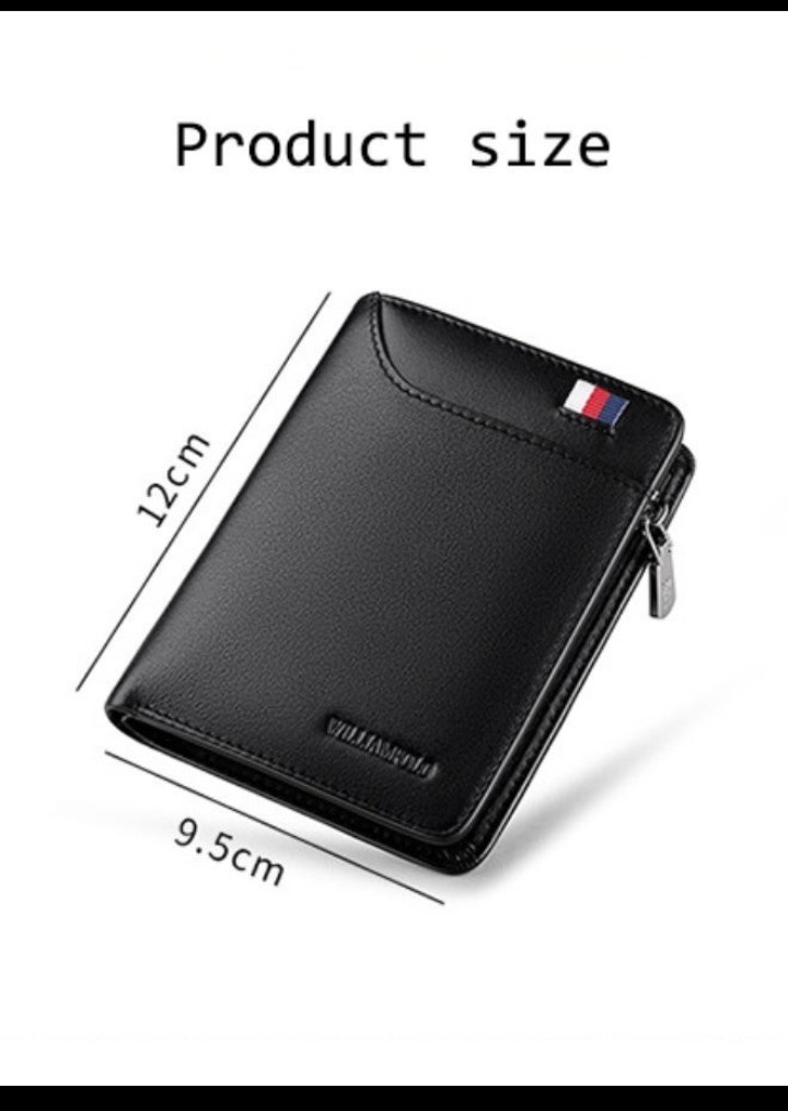 Zip Card Holder |Genuine Leather Wallet for Men and Boys |Zip card pouch |Stylish Leather Card Holder Wallet with Zip – Slim, Smart, and Functional Design | Long and slim wallet for men lZip card holder for men