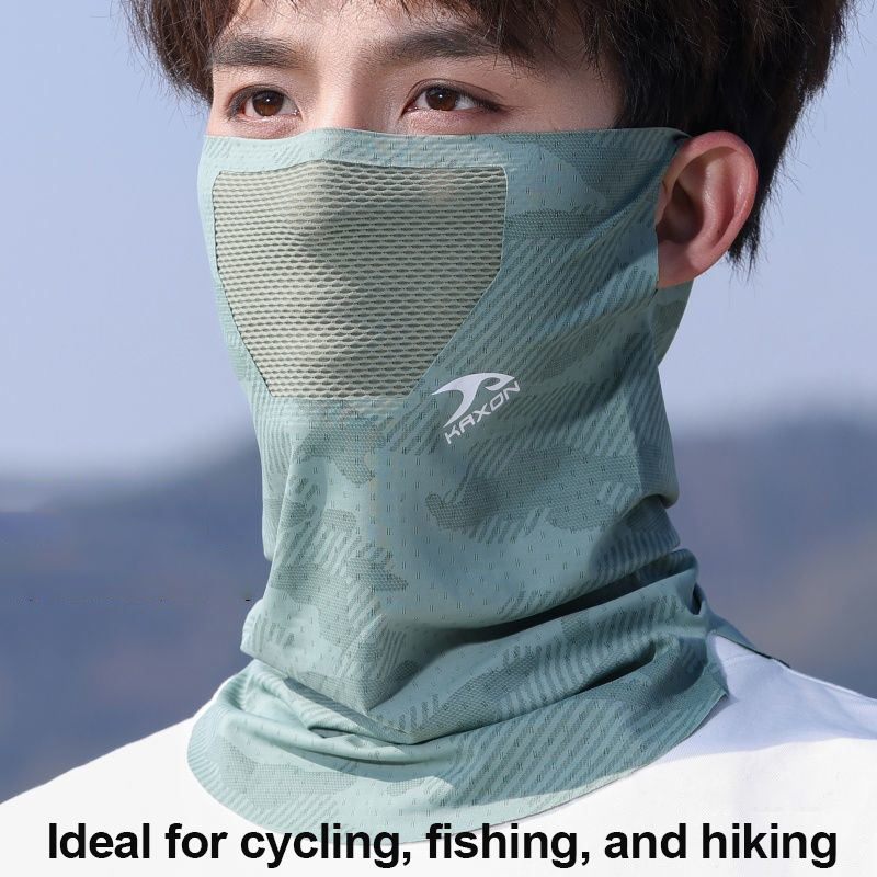 Neck Gaiter Cycling Sun Protection Face Mask Spring Summer Breathable Fishing Hiking Ear-Hanging Sport Unisex Cooling Face Cover