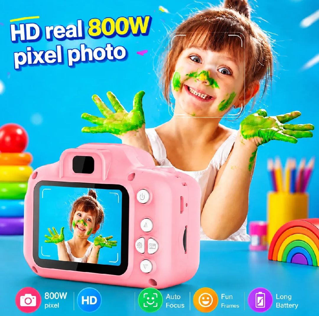 Mini HD Camera For Kids Color Display HD 1080 Pixel HD Camera Best Gift For Both Girls and Boys