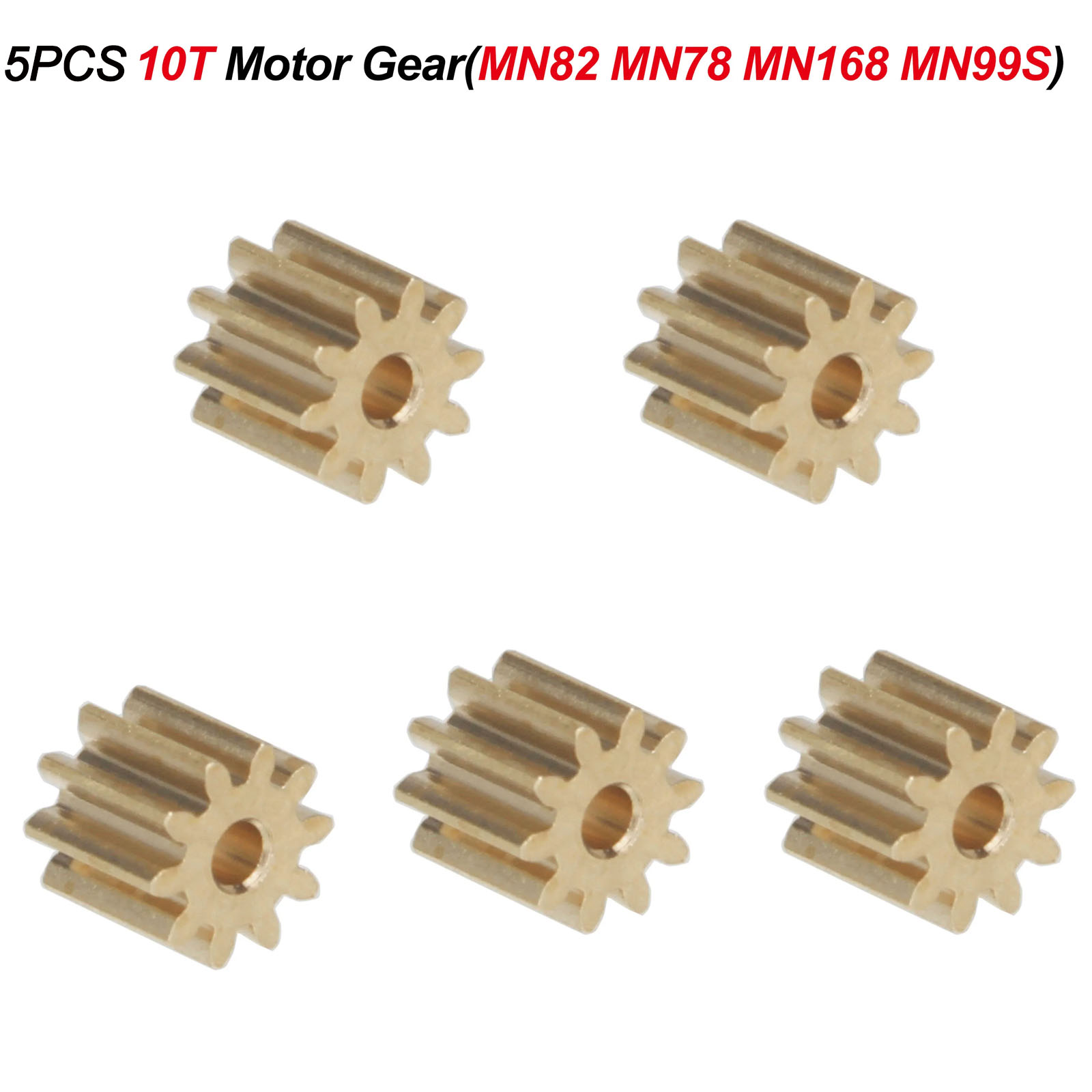 Metal Gear 10T 14T Copper Motor Pinion M0.6 for RC Car Crawler MN Model MN82 MN78 MN99S MN168 MN86 MN128 Motor Parts Accessories