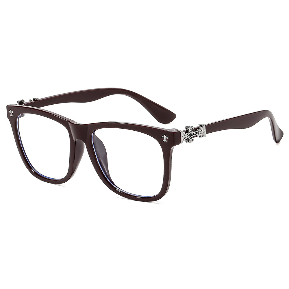 Samjune Fashion Glasses Frame Women Anti Blue Light Men Square Eyeglasses Vintage Prescription Eyewear