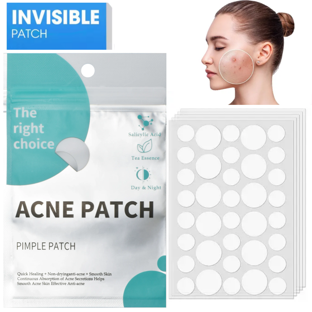 Invisible Round Acne Pimple Patches – Transparent Hydrocolloid Spot Treatment Stickers, Fast Healing & Blemish Cover, Waterproof & Ultra-Thin for Day & Night Use – 36 Patches on 1 Sheet acne pimple salicylic acid hydrocolloid soft thin acne patches