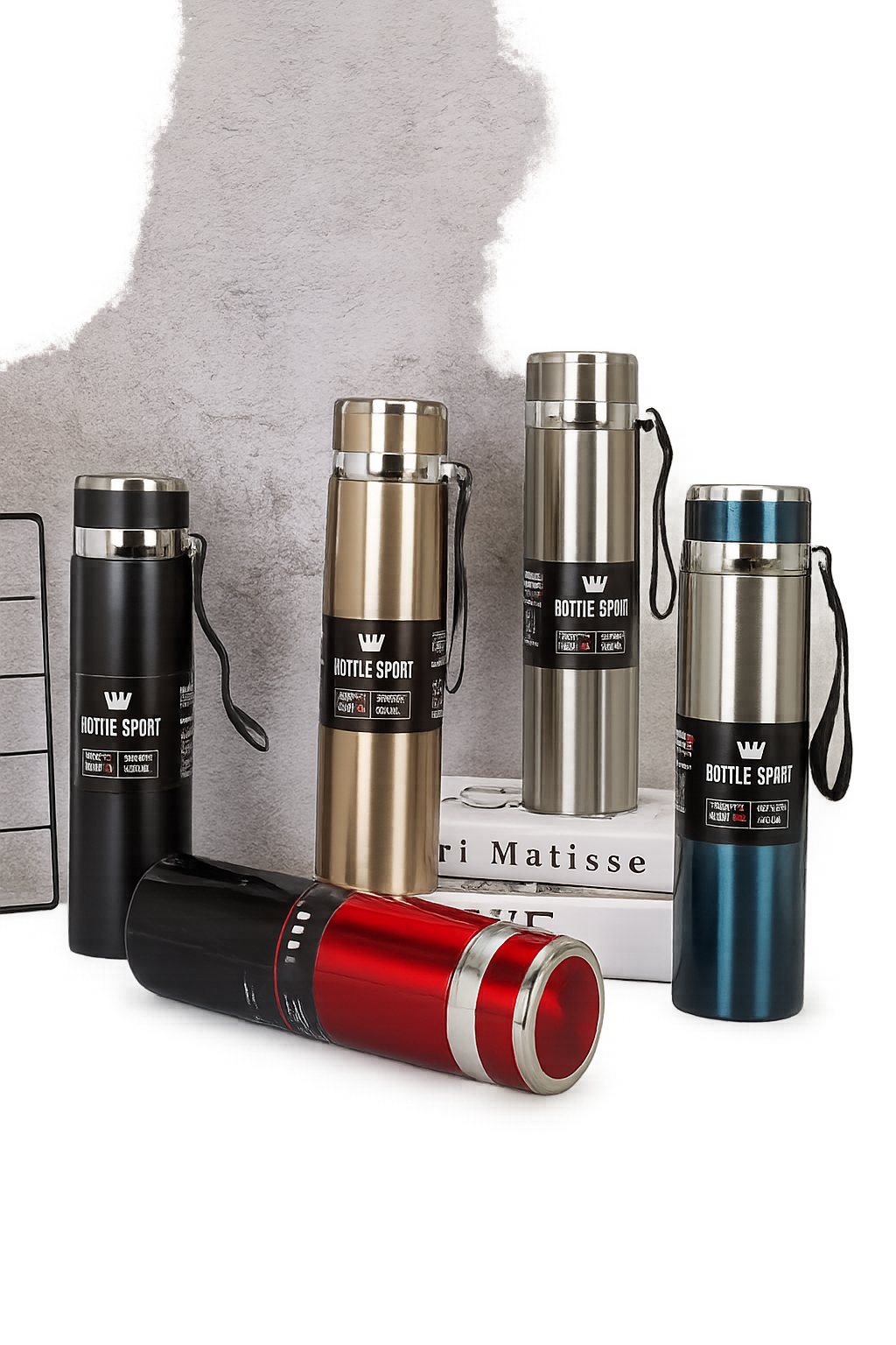 Stainless Steel Water Bottle 800ml and 1000ml For School Children, Sports and Office Use