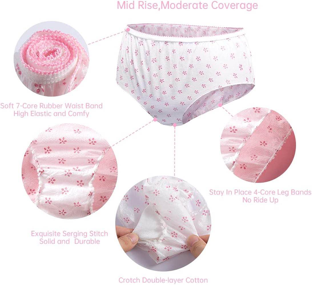Pack Of 6 Disposable Panties For girls