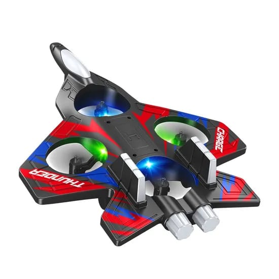 Fighter Jet Remote Control Airplane Toy for Kids | RC Fighter Jet Plane with Lights & Long Range | 360 Flip Stunt Roll & Rechargeable Remote Control Aircraft