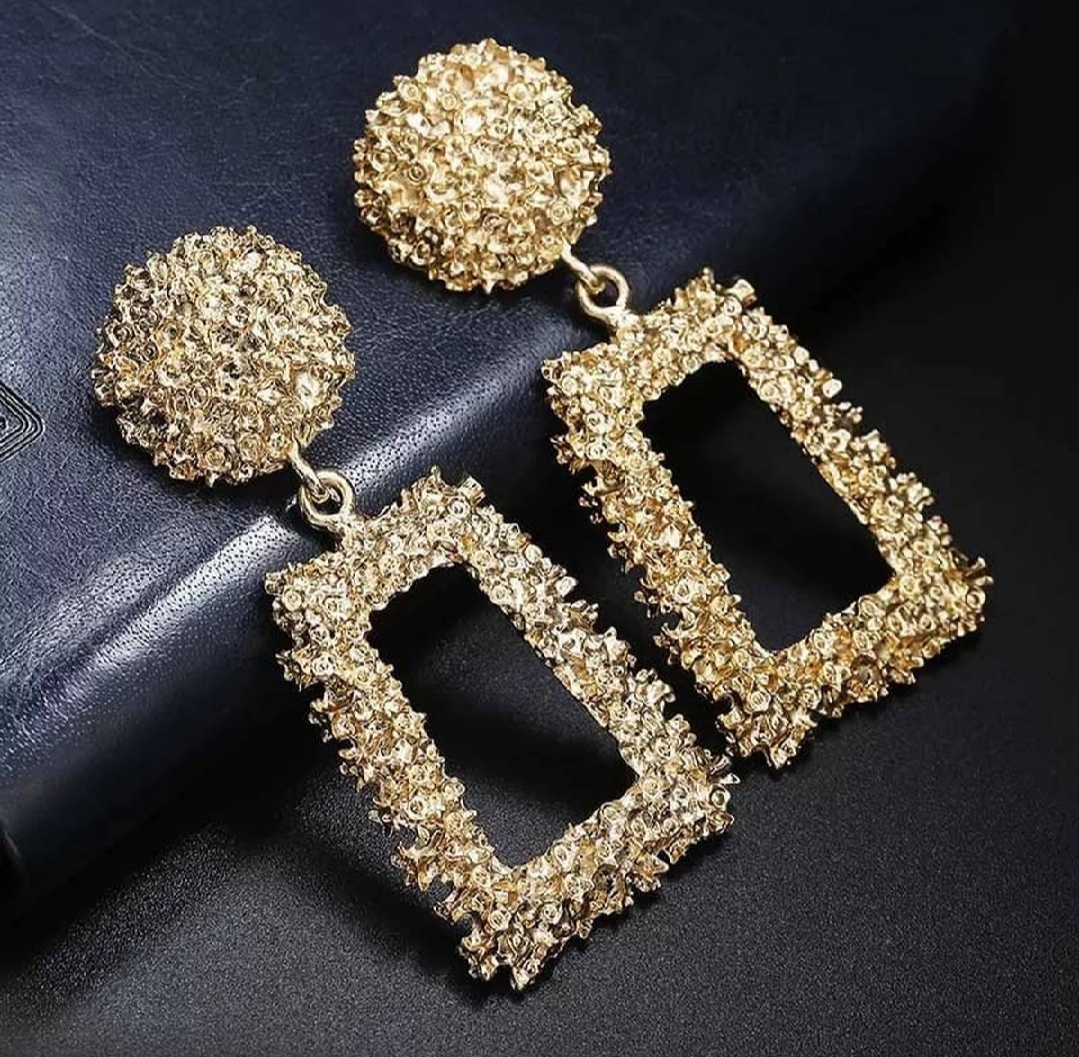 Vintage Metal Geometric Hot Style Earrings Set For Women