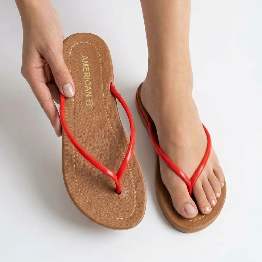 Deluxe Women's Flip Flops - Premium Quality Rubber Slippers in Multiple Sizes
