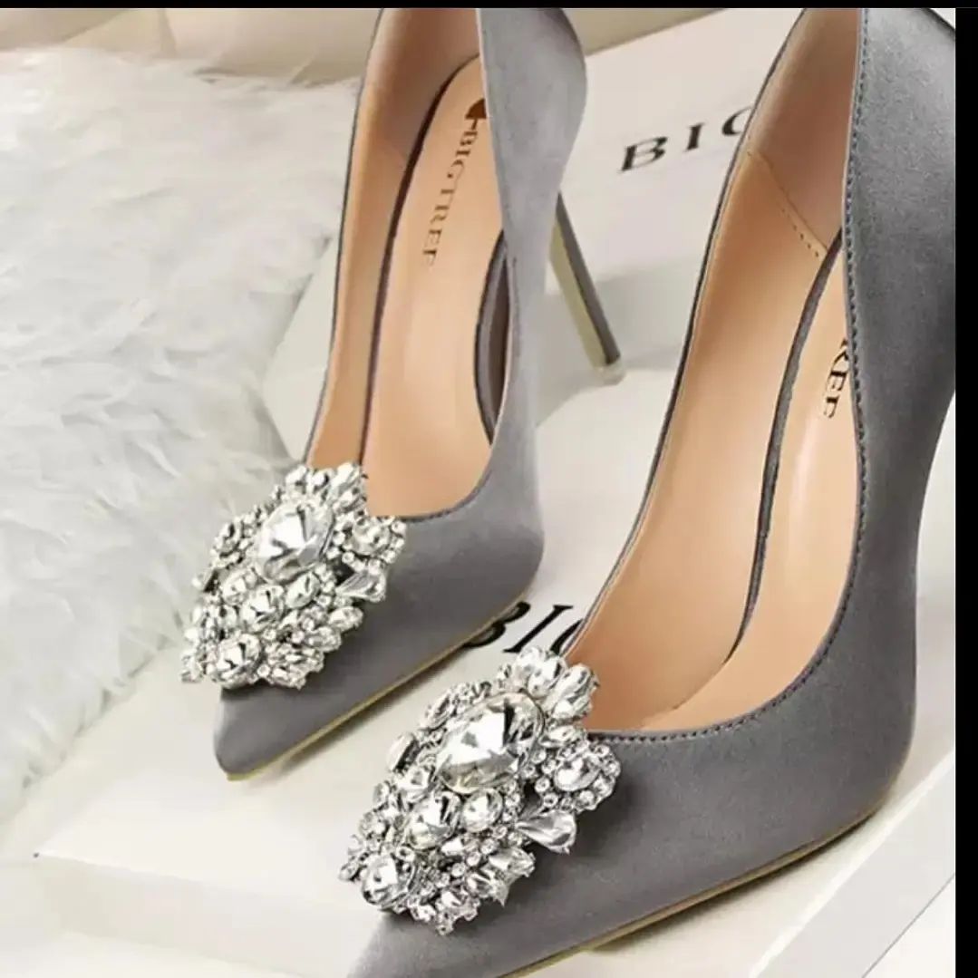 Dark grey heels for wedding hotsell