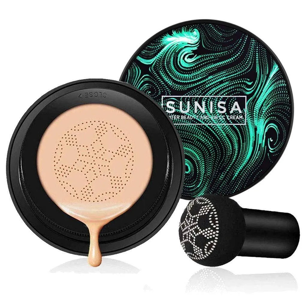 Sunisa 3 in 1 Air Cushion CC & BB Cream Waterproof Foundation Makeup Base