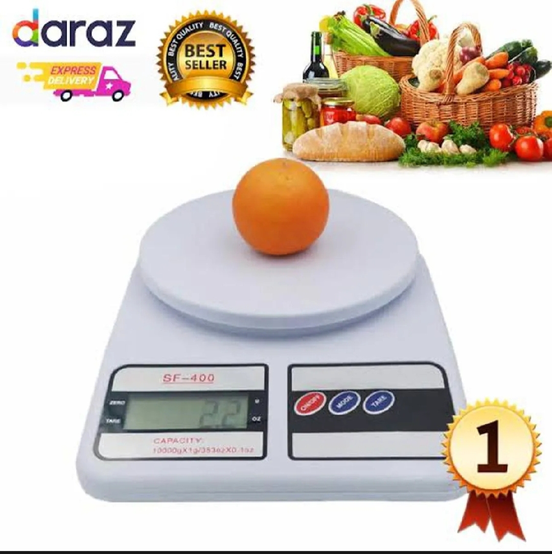 Digital Kitchen Weighing Scale | 10kg Capacity | High Precision LCD Display with Tare Function