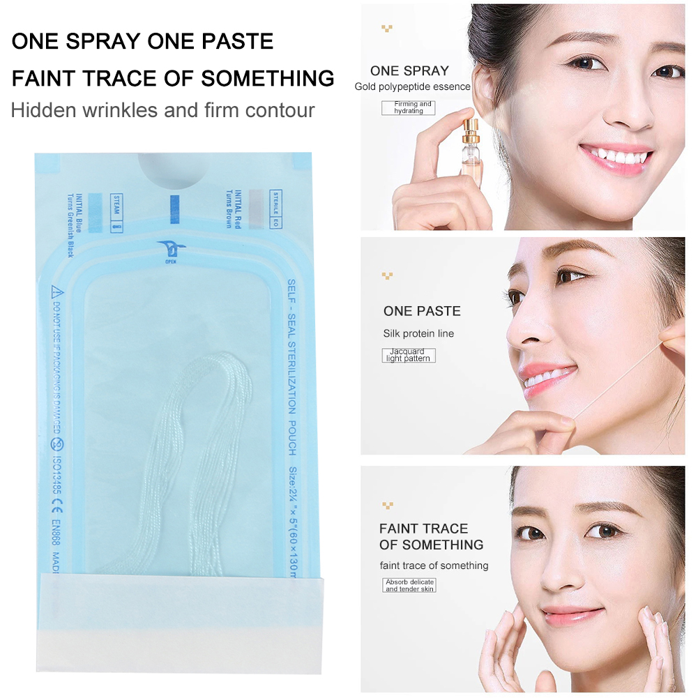 Anti-wrinkle Gold Protein Line No Needle Collagen Face Lifting Thread Absorbable Firming Anti-Aging Fade Fine Line