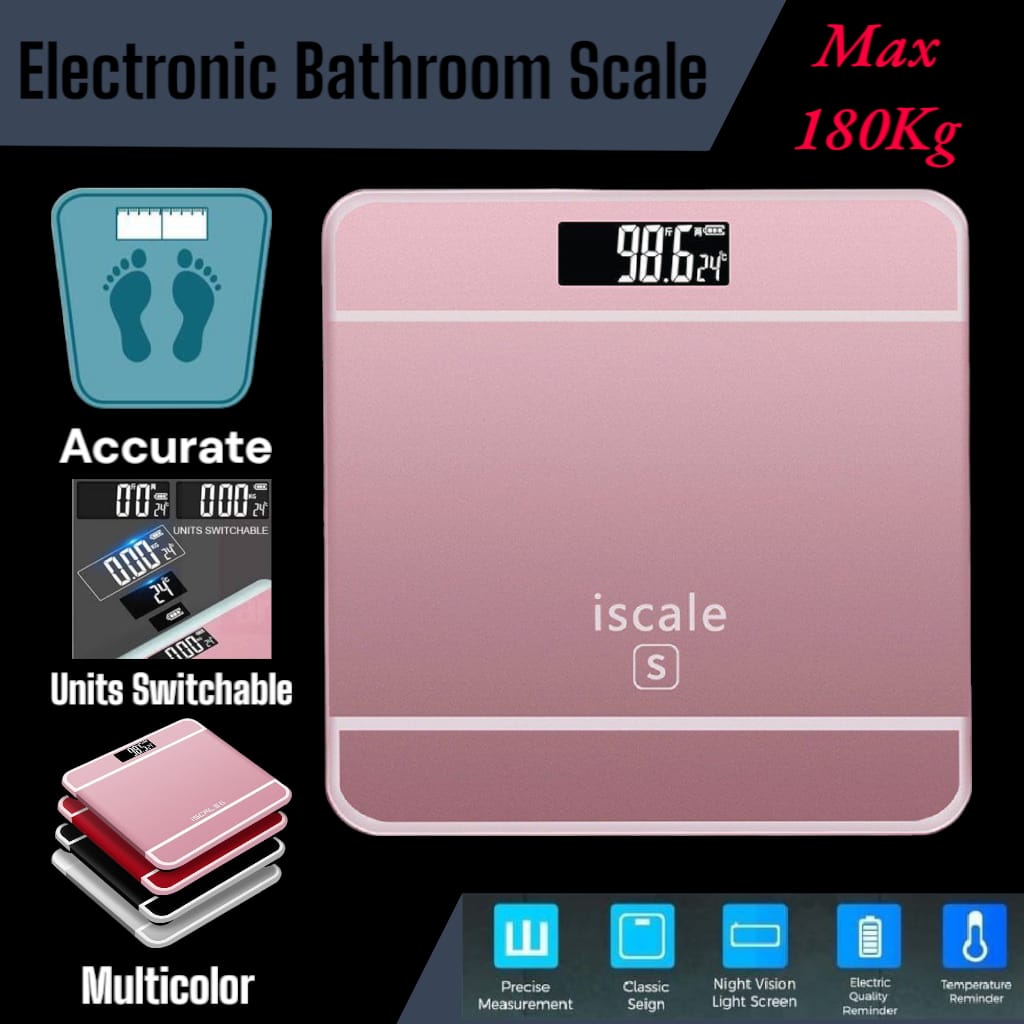 Imported 100% Accurate Tempered Glass Electronic Digital Body Weight Scale Digital Body Weight Machine Digital Personal Body Weighing Scale Digital Personal Body Weighing Machine Digital Bath Scale Digital Bathroom Scale Portable Weight Scale Machine