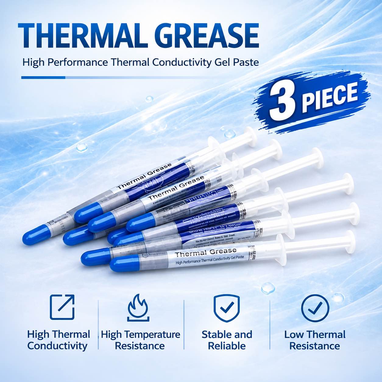 High Quality Big Syring Thermal Paste Heat Sinks (1pcs) 15g / 25g (Grease) Tube - Gray - CPU Chipset Heatsink Paste Conductive Compound ABS Material (HM-501 / HY-510)