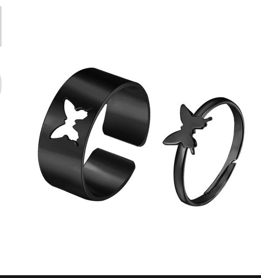 Adjustable Couple Ring For Women Jewelry Engagement Wedding