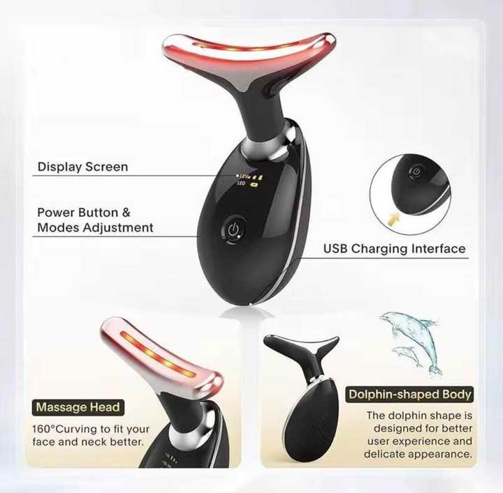 Digital Face & Neck Massager – 3 Massage Modes | Facial Lifting & Skin Care Beauty Device