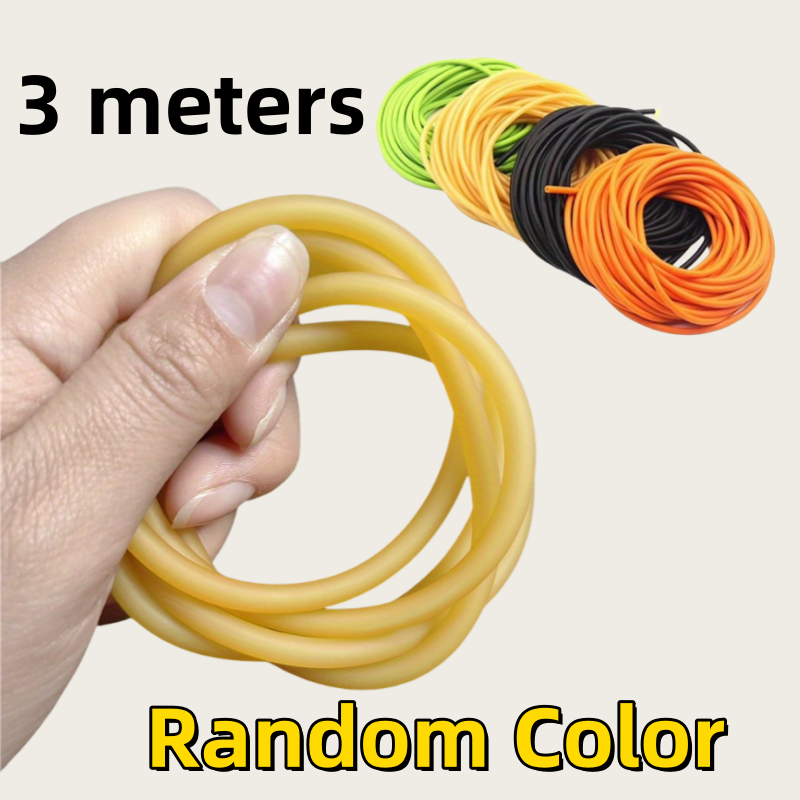3/5m Elastic Tubular Soft  Band Slingshot  Band Elastic Fitness Rope Elastic Hose Outdoor Activities