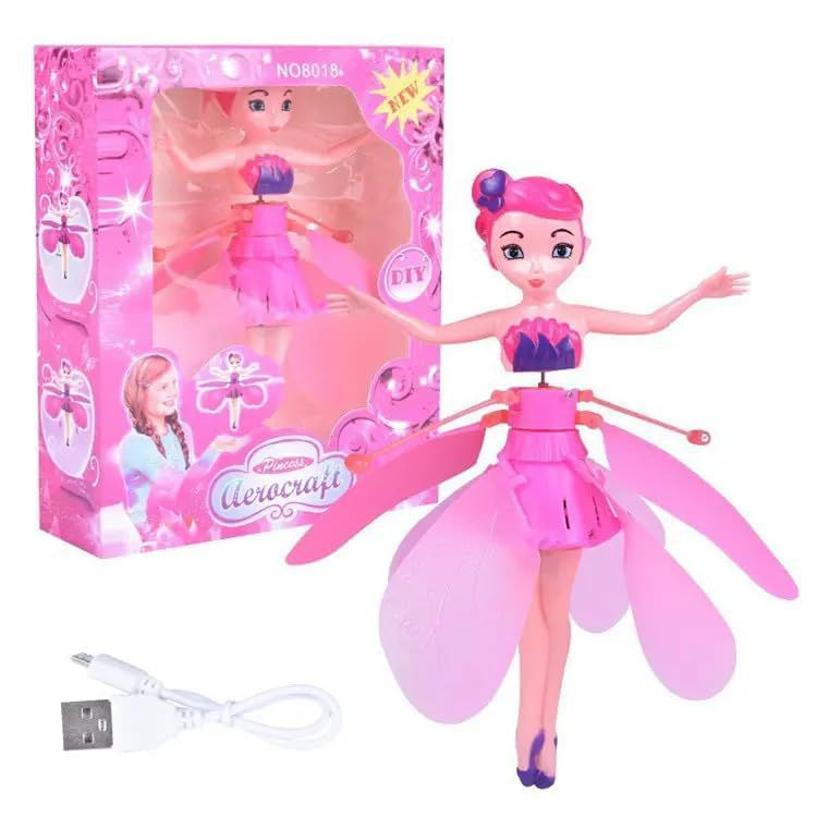 Flying Fairy Dolls for for Girls Flying Doll Princess Toys, Sensor Helicopters Flying Toys for Kids Girls