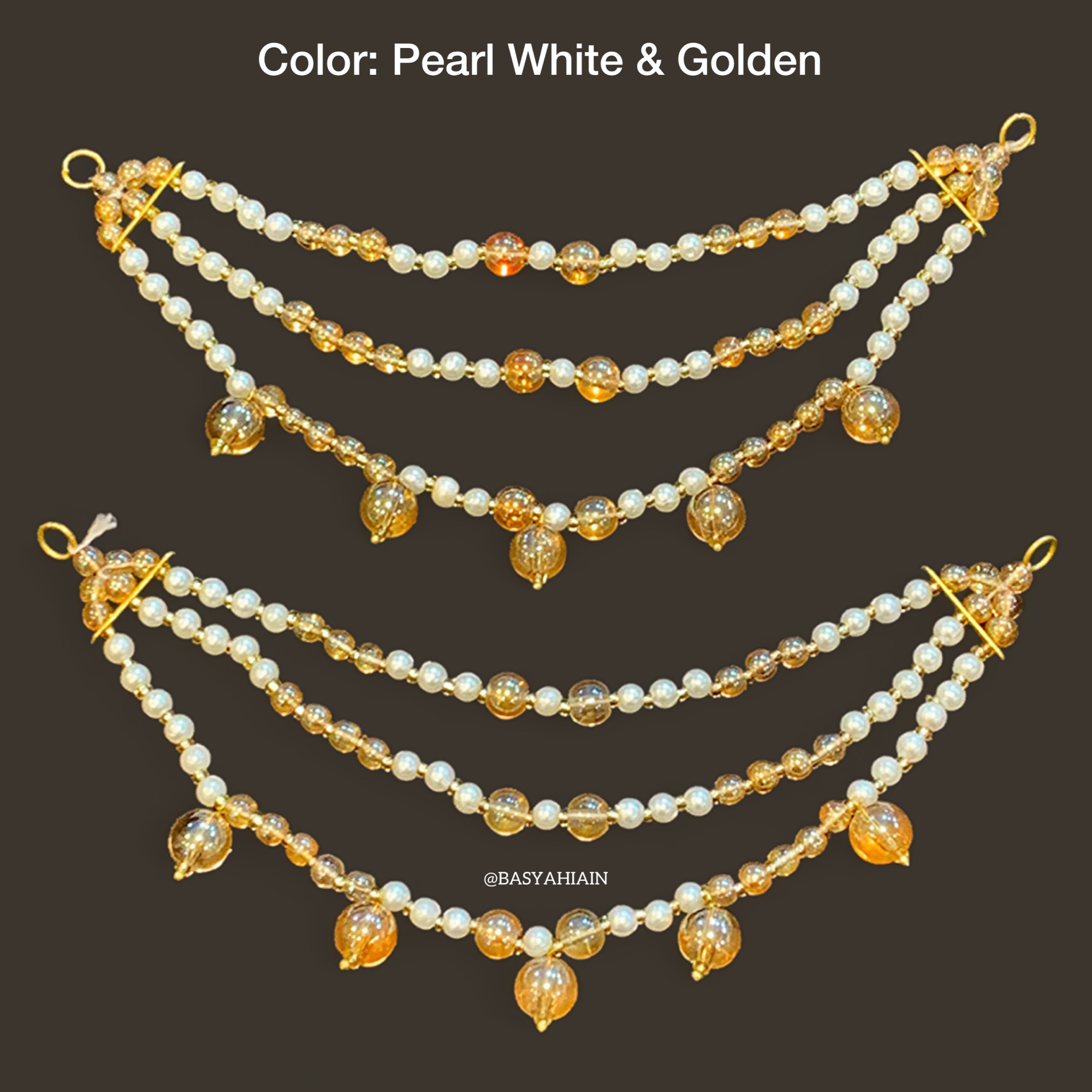 3 Layer Earrings Saharay For Bridals And Party Wear Available In Different Colors (Pair Pack)