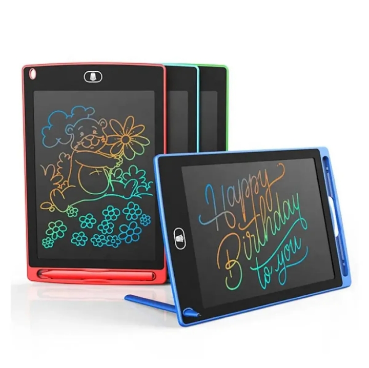 GAZA TOY MULTI  COULOR LCD Writing Tablet Electronic Slate E-writer
Digital Memo Pad Erasable Writing Board
Learning Toys And Gadgets For Educational And
Daily Life Routine Notebook Purpose - 
8.5 Inch