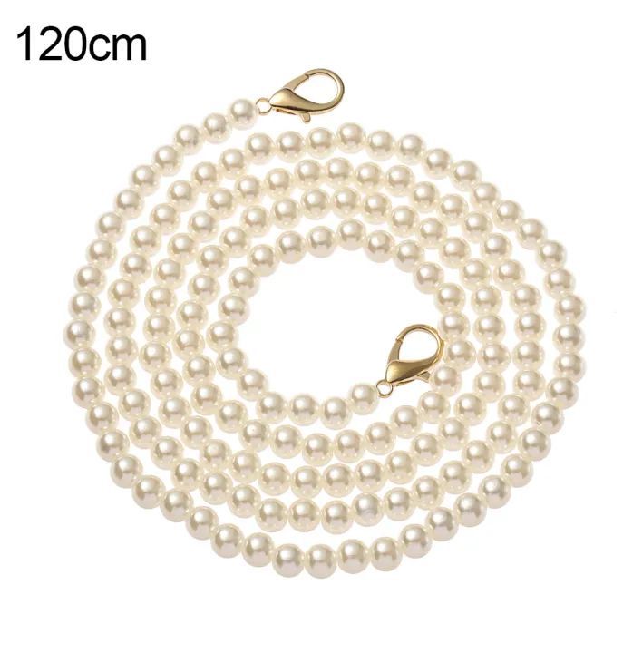 Handbag Replacement Big Pearls Chain Shoulder Bag Strap DIY Purse Chains Handles New Bag Accessories