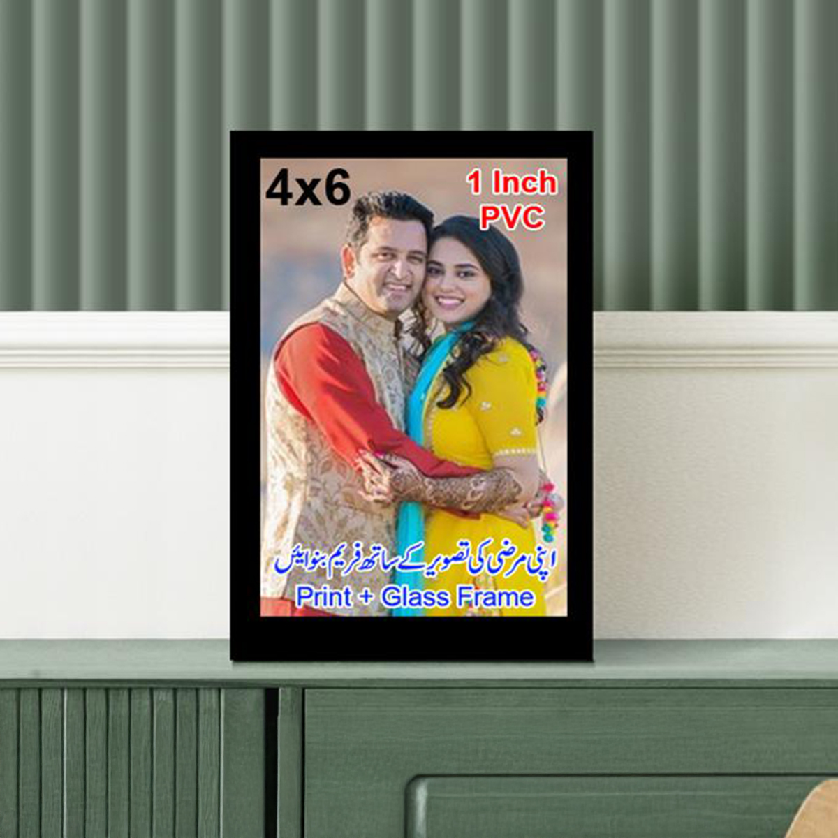 Customized Black Photo Frame with High Transparency Glass Modern Polymer Design Multiple Sizes Available