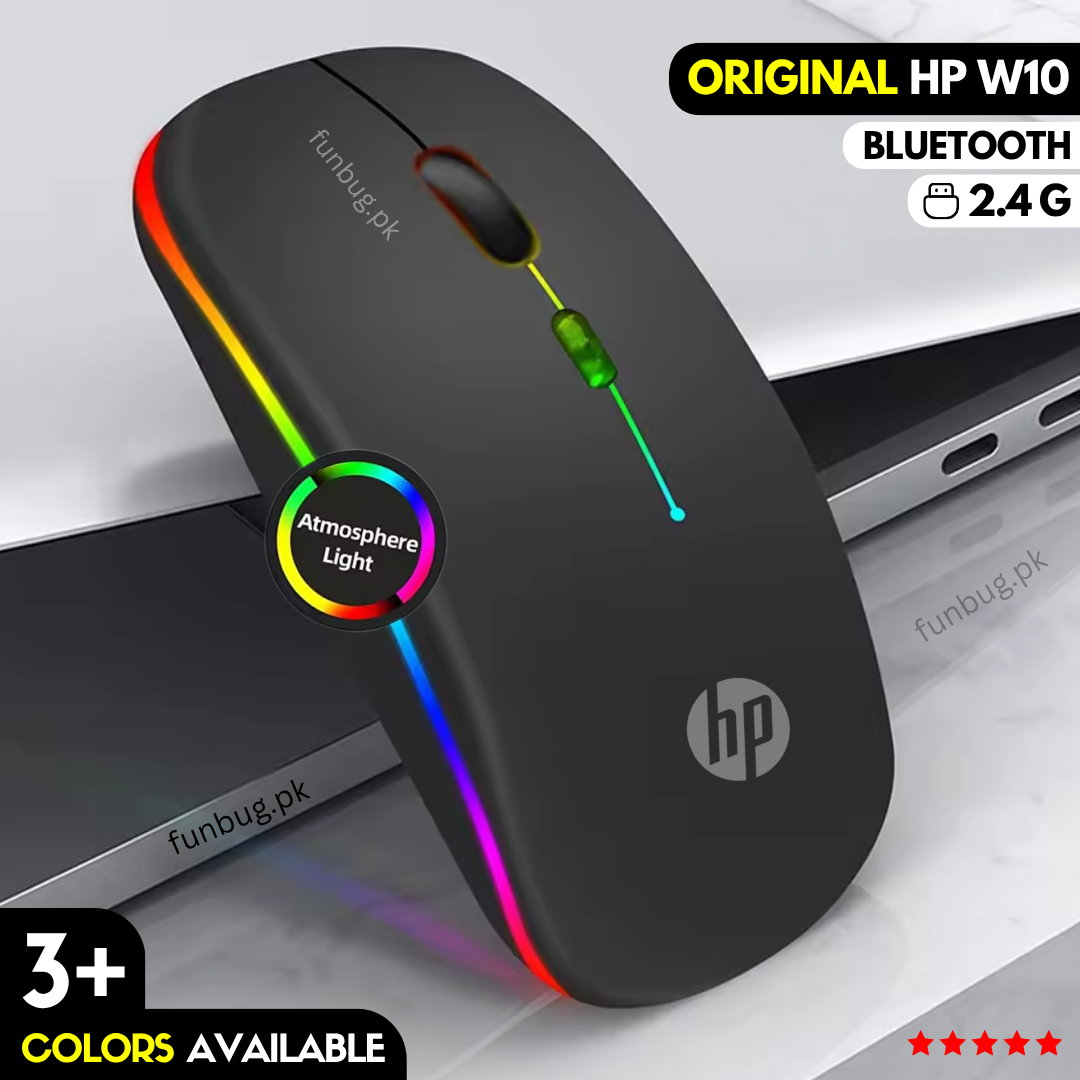FunBug Wireless Gaming Mouse RGB with 6 Buttons & 3-Levels DPI Control - Breathing LED Light 2.4G Optical Wireless Mouse with MousePad & Side Buttons for Girls PC, Gaming, Laptop, Pubg, Mobile, Pad, OS, Windows - By FunBug