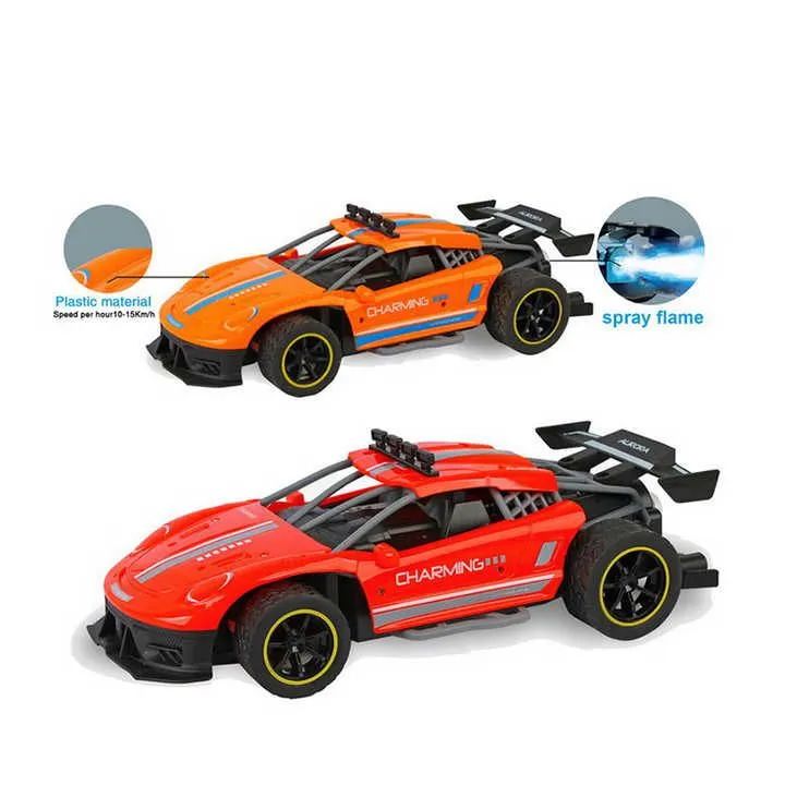 speedy racing drift rc cars toy with cool LED spray light