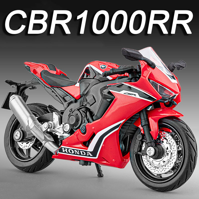 1:18 Hayabusa R1 GSX1000R CBR1000RR Miniature Motorcycle Toy Models Alloy Diecast Shock Absorption Front Wheel Steering 