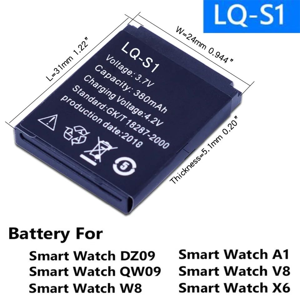 Smart watch battery