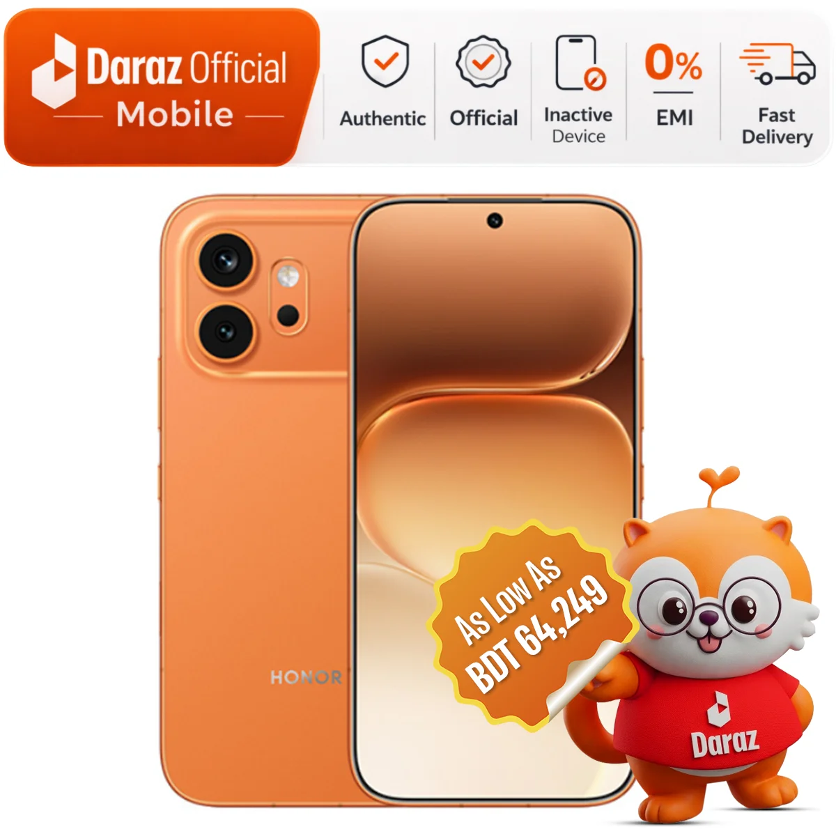 Honor 600 8/256GB | 6.57" 120Hz AOLED | 7000mAh Battery with Free Travel Suitcase