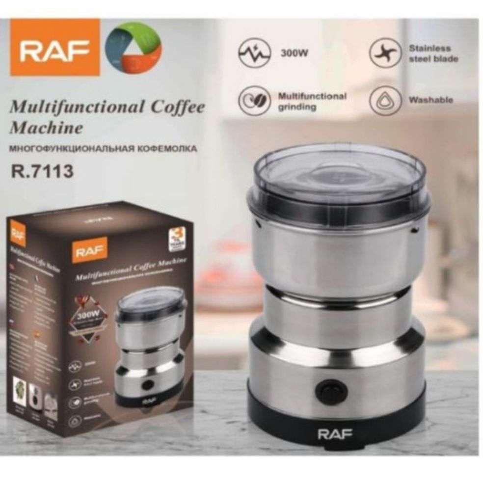 Raf 300W Multifunctional Coffee Machine with Stainless Steel Grinding