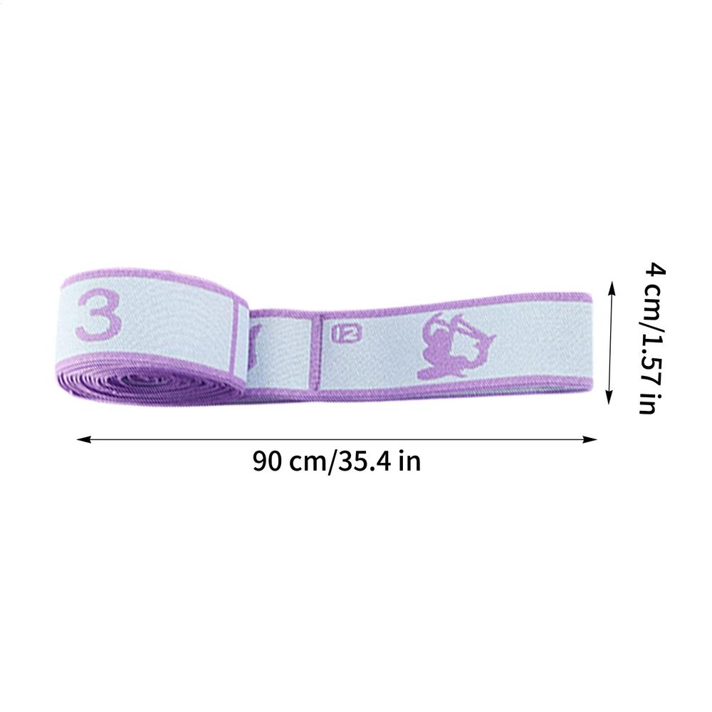 Yoga Pull Strap Belt Numbered Resistance Band Muscle Training Supplies Yoga Stretching Strap for Travelers Office Park Women