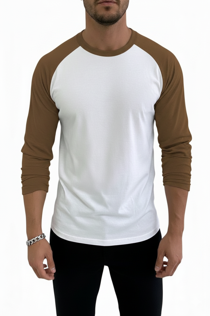 Men's Basic Reglan Long Sleeve T-Shirts