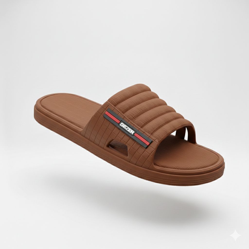 Mens Fashion Slippers & Flip Flops Casual Deluxe Rubber Slides for Men