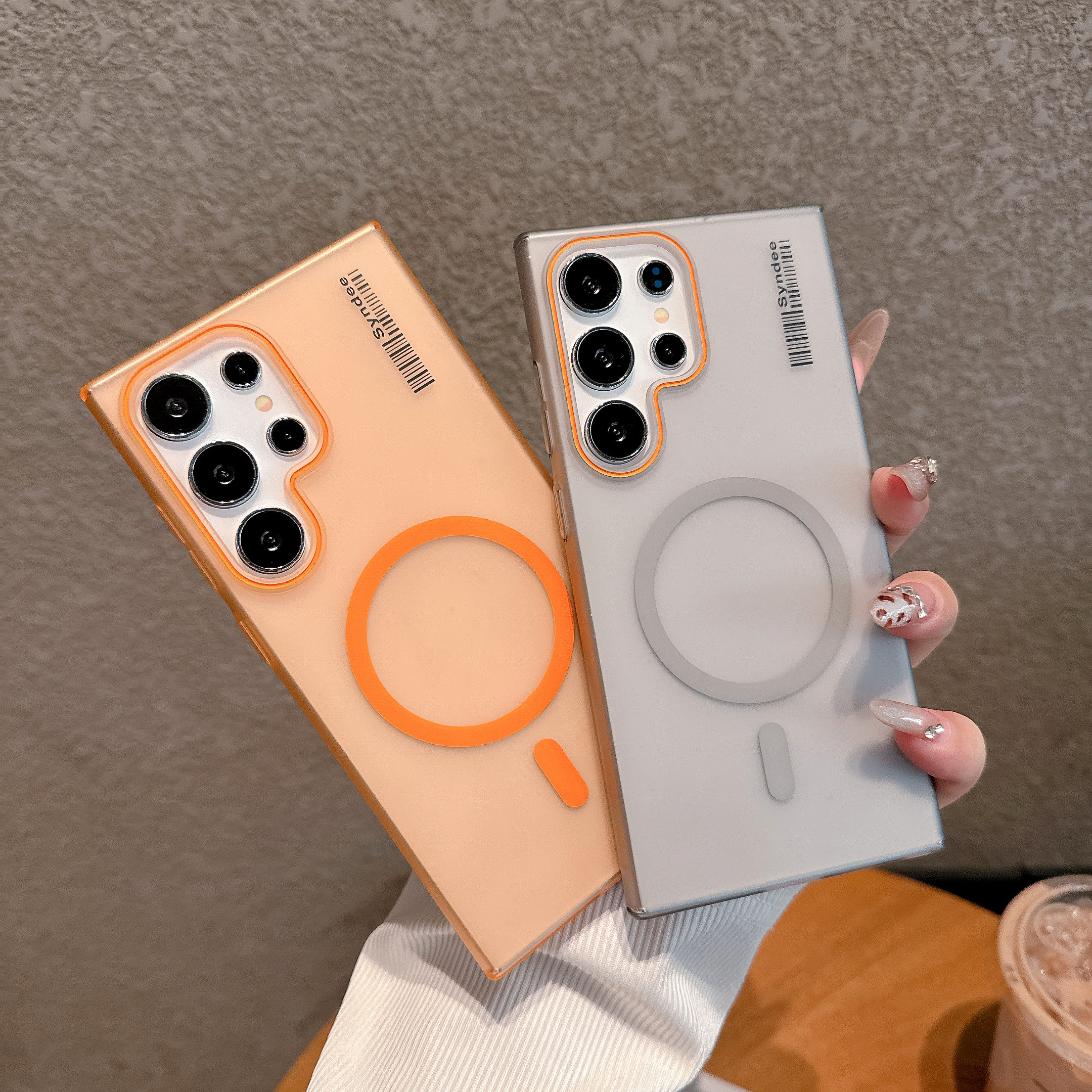 Magnetic Matte Phone Case For   S25 Ultra S25 Plus S24 Ultra S23 S22 Ultra Note 20 Ultra Shockproof Back Covers