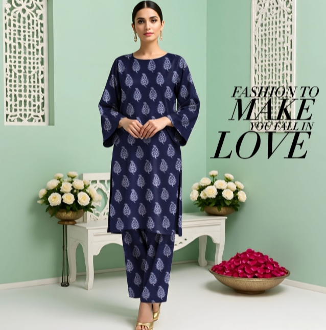 VIRSAAH BY NA - Unstitched Khaddar Kotrai - 2Pcs Suit For Women (New Arrival) - Rangmeher By Virsaah Kotrai Allover 2 PC