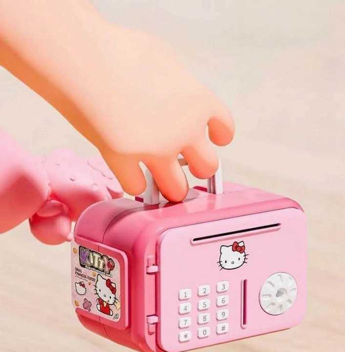 Mini Kids Money Saving Bank with Lock & Key – Piggy Bank with Balance Record Card