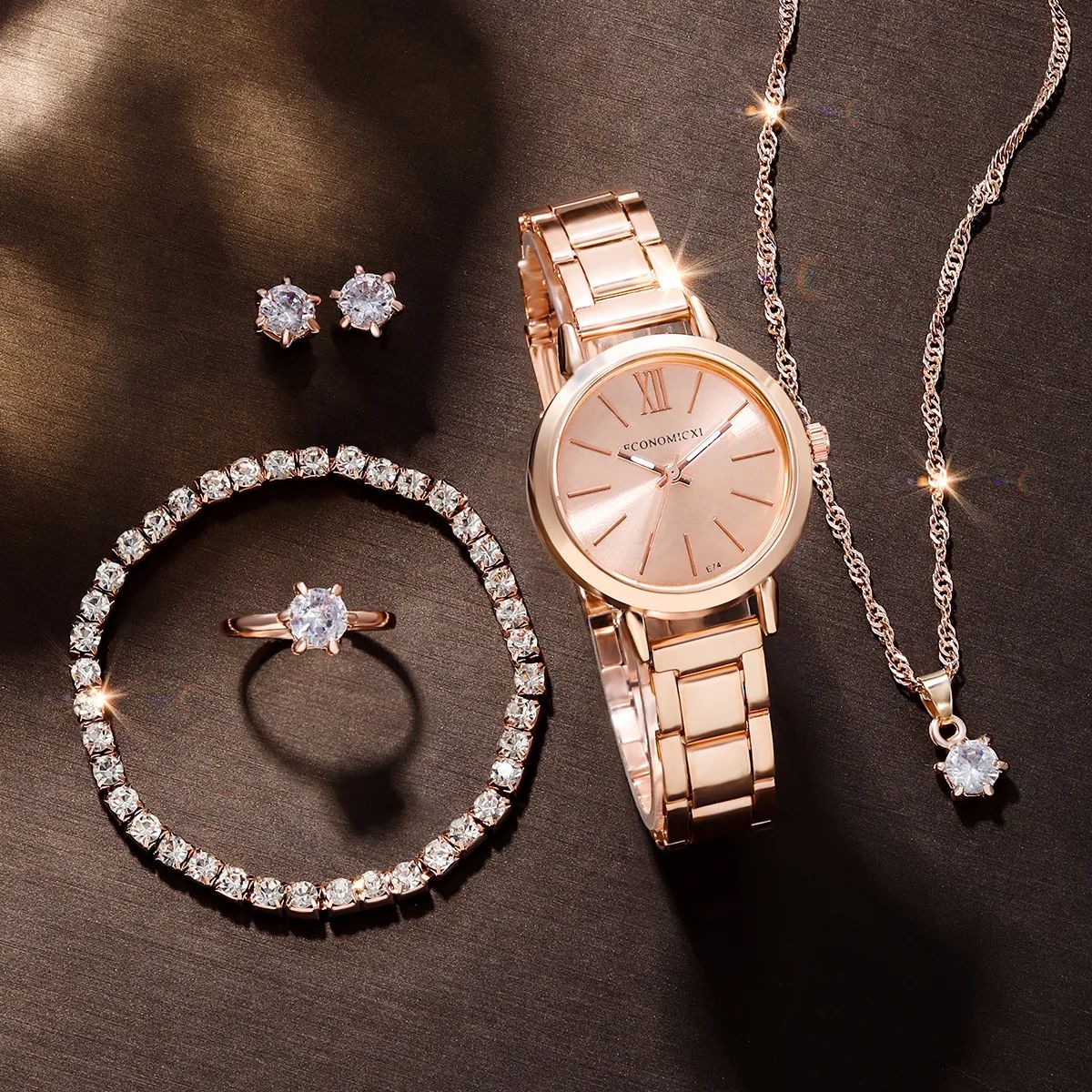 Watch - Fashion Square Watch Women Silver Watches Stainless Steel Band Quartz Wristwatches Ladies with bracelet set | Round watch | Rectangular Watch