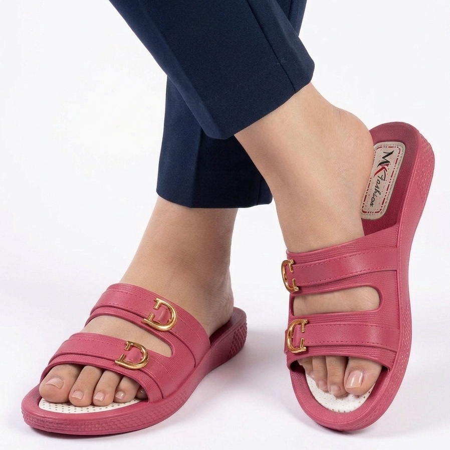 Women Nylon Plastic Slippers Soft Comfortable Summer Casual