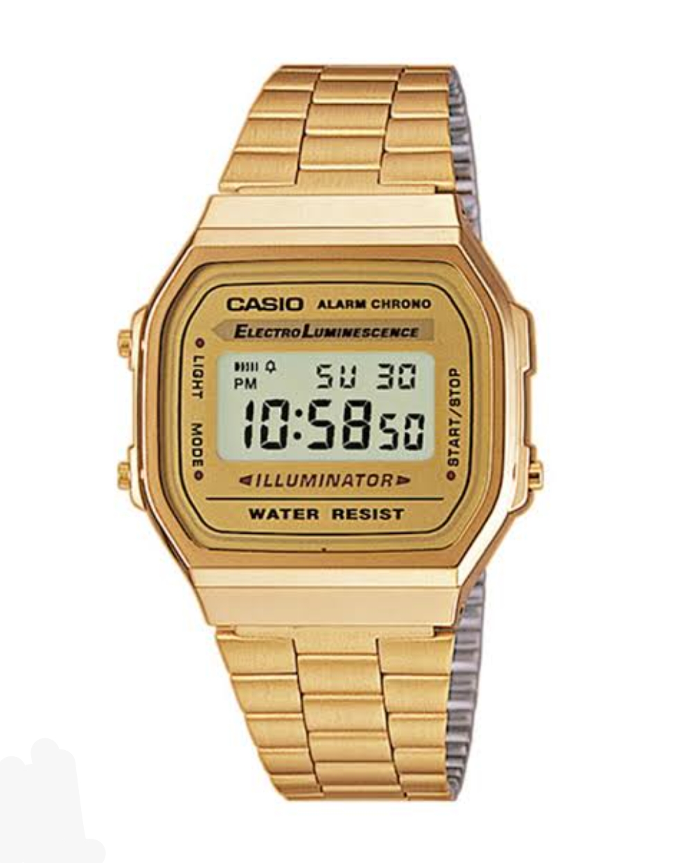 Casio Vintage Digital Watch Gold Stainless Steel Unisex Water-Resistant New price in Pakistan