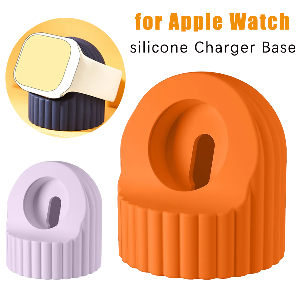 1-2PCS Silicone Watch Charger Stand For  Watch Series11/10/8/7/6/SE/5/4/3/2 49 45 44 42mm 38mm Charging Station Dock Holder